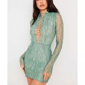 HOUSE OF CB GREEN DRESS